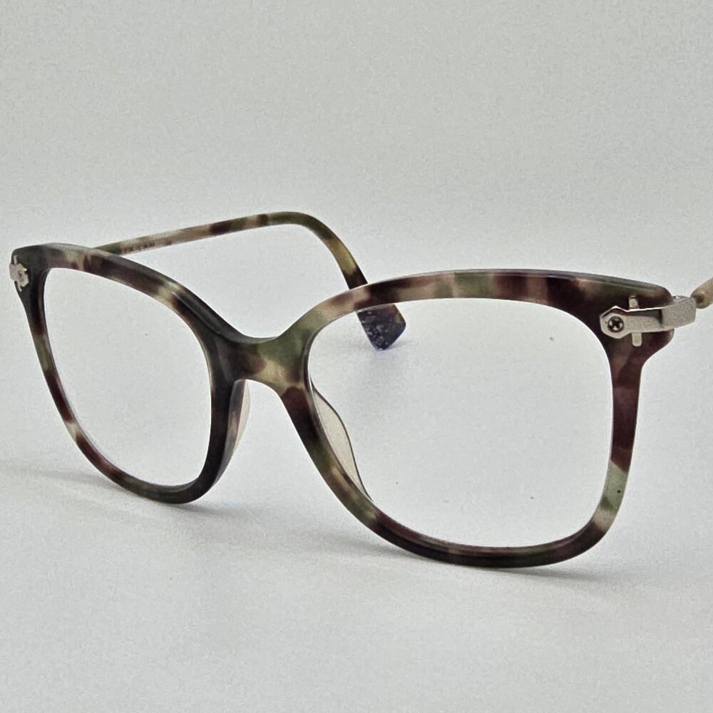 Derek Lam DL279 Matte Green Brown Tortoise Cat Eye Eyeglasses Frame C